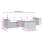 vidaXL 5-tlg. Garten-Sofagarnitur mit Kissen Grau Poly Rattan vidaXL 5-tlg. Garten-Sofagarnitur mit Kissen Grau Poly Rattan