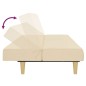 vidaXL Schlafsofa 2-Sitzer Creme Stoff vidaXL Schlafsofa 2-Sitzer Creme Stoff