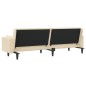 vidaXL Schlafsofa 2-Sitzer mit 2 Kissen Creme Stoff vidaXL Schlafsofa 2-Sitzer mit 2 Kissen Creme Stoff