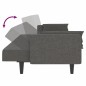 vidaXL Schlafsofa 2-Sitzer mit 2 Kissen Dunkelgrau Stoff vidaXL Schlafsofa 2-Sitzer mit 2 Kissen Dunkelgrau Stoff