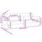 vidaXL Schlafsofa 2-Sitzer mit 2 Kissen Dunkelgrau Stoff vidaXL Schlafsofa 2-Sitzer mit 2 Kissen Dunkelgrau Stoff