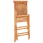 3-tlg. Bistro-Set mit Taupe Kissen Massivholz Teak 3-tlg. Bistro-Set mit Taupe Kissen Massivholz Teak