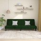 vidaXL Schlafsofa 2-Sitzer Dunkelgrün Samt vidaXL Schlafsofa 2-Sitzer Dunkelgrün Samt