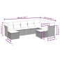 vidaXL 9-tlg. Garten-Sofagarnitur mit Kissen Schwarz Poly Rattan vidaXL 9-tlg. Garten-Sofagarnitur mit Kissen Schwarz Poly Rattan