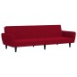 vidaXL Schlafsofa 2-Sitzer Weinrot Samt vidaXL Schlafsofa 2-Sitzer Weinrot Samt