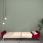 vidaXL Schlafsofa 2-Sitzer Weinrot Samt vidaXL Schlafsofa 2-Sitzer Weinrot Samt