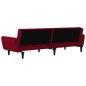 vidaXL Schlafsofa 2-Sitzer Weinrot Samt vidaXL Schlafsofa 2-Sitzer Weinrot Samt