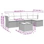 vidaXL 6-tlg. Garten-Sofagarnitur mit Kissen Schwarz Poly Rattan vidaXL 6-tlg. Garten-Sofagarnitur mit Kissen Schwarz Poly Rattan