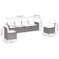 vidaXL 6-tlg. Garten-Sofagarnitur mit Kissen Beige Poly Rattan vidaXL 6-tlg. Garten-Sofagarnitur mit Kissen Beige Poly Rattan
