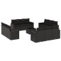 vidaXL 13-tlg. Garten-Sofagarnitur mit Kissen Schwarz Poly Rattan vidaXL 13-tlg. Garten-Sofagarnitur mit Kissen Schwarz Poly Rattan