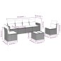 vidaXL 7-tlg. Garten-Sofagarnitur mit Kissen Beige Poly Rattan vidaXL 7-tlg. Garten-Sofagarnitur mit Kissen Beige Poly Rattan