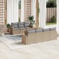 vidaXL 8-tlg. Garten-Sofagarnitur mit Kissen Beige Poly Rattan vidaXL 8-tlg. Garten-Sofagarnitur mit Kissen Beige Poly Rattan