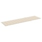 Sonnenliege mit Auflage Creme Massivholz Teak Sonnenliege mit Auflage Creme Massivholz Teak