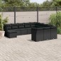 vidaXL 12-tlg. Garten-Sofagarnitur mit Kissen Schwarz Poly Rattan vidaXL 12-tlg. Garten-Sofagarnitur mit Kissen Schwarz Poly Rattan