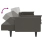 vidaXL Schlafsofa 2-Sitzer mit 2 Kissen Dunkelgrau Samt vidaXL Schlafsofa 2-Sitzer mit 2 Kissen Dunkelgrau Samt