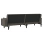 vidaXL Schlafsofa 2-Sitzer mit 2 Kissen Dunkelgrau Samt vidaXL Schlafsofa 2-Sitzer mit 2 Kissen Dunkelgrau Samt