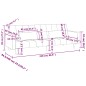 vidaXL Schlafsofa 2-Sitzer mit 2 Kissen Dunkelgrau Samt vidaXL Schlafsofa 2-Sitzer mit 2 Kissen Dunkelgrau Samt