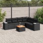 vidaXL 7-tlg. Garten-Sofagarnitur mit Kissen Schwarz Poly Rattan vidaXL 7-tlg. Garten-Sofagarnitur mit Kissen Schwarz Poly Rattan