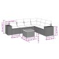 vidaXL 7-tlg. Garten-Sofagarnitur mit Kissen Schwarz Poly Rattan vidaXL 7-tlg. Garten-Sofagarnitur mit Kissen Schwarz Poly Rattan