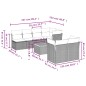 vidaXL 8-tlg. Garten-Sofagarnitur mit Kissen Schwarz Poly Rattan vidaXL 8-tlg. Garten-Sofagarnitur mit Kissen Schwarz Poly Rattan