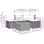 vidaXL 5-tlg. Garten-Sofagarnitur mit Kissen Beige Poly Rattan vidaXL 5-tlg. Garten-Sofagarnitur mit Kissen Beige Poly Rattan