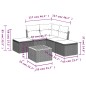 vidaXL 6-tlg. Garten-Sofagarnitur mit Kissen Beige Poly Rattan vidaXL 6-tlg. Garten-Sofagarnitur mit Kissen Beige Poly Rattan