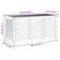 vidaXL Gartenbox mit Lüftungsschlitzen 113x50x56 cm Massivholz Akazie vidaXL Gartenbox mit Lüftungsschlitzen 113x50x56 cm Massivholz Akazie