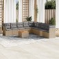 vidaXL 10-tlg. Garten-Sofagarnitur mit Kissen Beige Poly Rattan vidaXL 10-tlg. Garten-Sofagarnitur mit Kissen Beige Poly Rattan