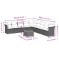 vidaXL 10-tlg. Garten-Sofagarnitur mit Kissen Beige Poly Rattan vidaXL 10-tlg. Garten-Sofagarnitur mit Kissen Beige Poly Rattan