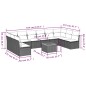 vidaXL 11-tlg. Garten-Sofagarnitur mit Kissen Schwarz Poly Rattan vidaXL 11-tlg. Garten-Sofagarnitur mit Kissen Schwarz Poly Rattan
