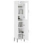 Highboard Weiß 34,5x34x180 cm Holzwerkstoff Highboard Weiß 34,5x34x180 cm Holzwerkstoff