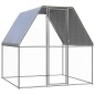 vidaXL Hühnerkäfig Silbern und Grau 2x2x2 m Verzinkter Stahl vidaXL Hühnerkäfig Silbern und Grau 2x2x2 m Verzinkter Stahl
