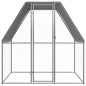 vidaXL Hühnerkäfig Silbern und Grau 2x2x2 m Verzinkter Stahl vidaXL Hühnerkäfig Silbern und Grau 2x2x2 m Verzinkter Stahl