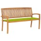 vidaXL Stapelbare Gartenbank mit Auflage 159 cm Massivholz Teak vidaXL Stapelbare Gartenbank mit Auflage 159 cm Massivholz Teak