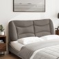 vidaXL Kopfteil-Kissen Taupe 140 cm Stoff