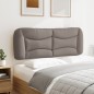 vidaXL Kopfteil-Kissen Taupe 140 cm Stoff