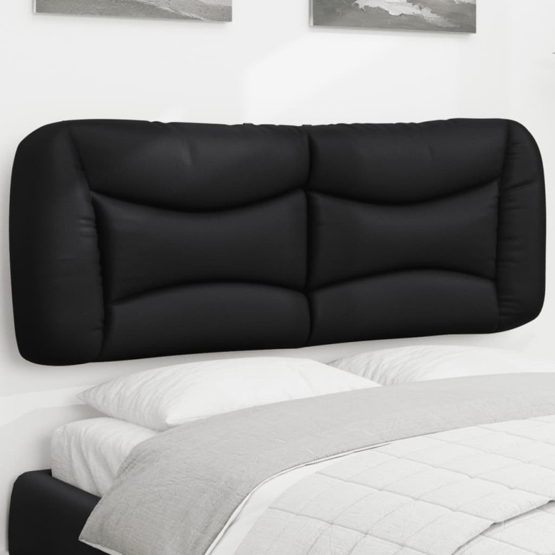 vidaXL Kopfteil-Kissen Schwarz 120 cm Kunstleder vidaXL Kopfteil-Kissen Schwarz 120 cm Kunstleder