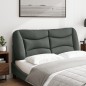 vidaXL Kopfteil-Kissen Dunkelgrau 140 cm Stoff vidaXL Kopfteil-Kissen Dunkelgrau 140 cm Stoff