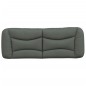 vidaXL Kopfteil-Kissen Dunkelgrau 140 cm Stoff vidaXL Kopfteil-Kissen Dunkelgrau 140 cm Stoff