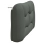 vidaXL Kopfteil-Kissen Dunkelgrau 140 cm Stoff vidaXL Kopfteil-Kissen Dunkelgrau 140 cm Stoff
