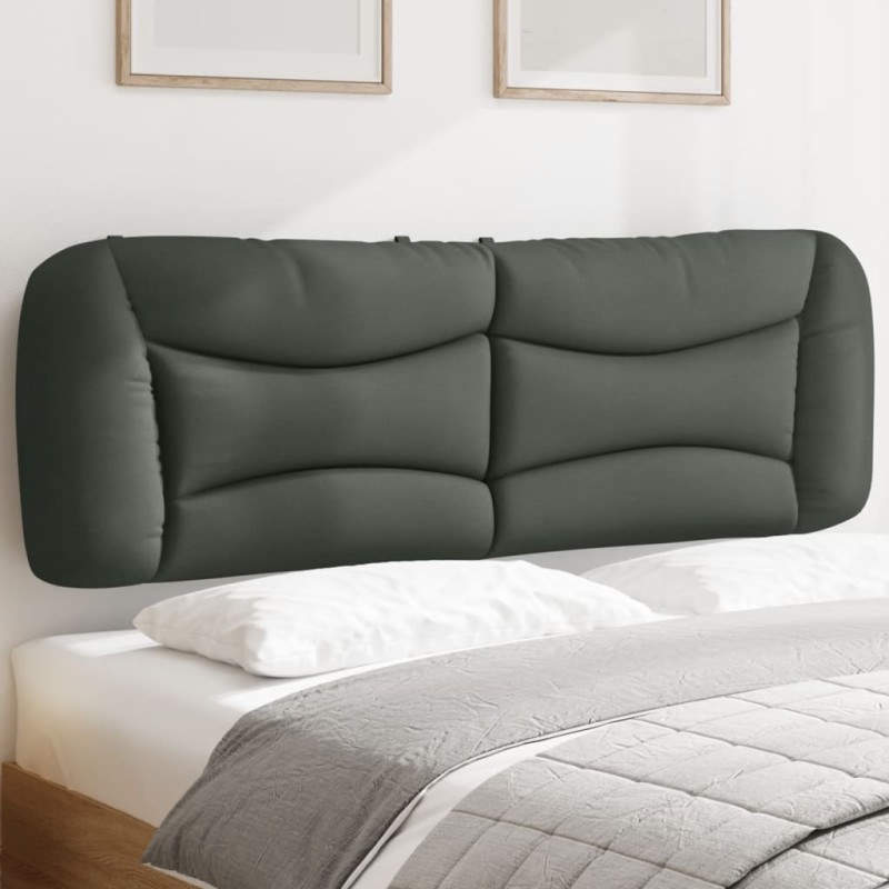 vidaXL Kopfteil-Kissen Dunkelgrau 160 cm Stoff vidaXL Kopfteil-Kissen Dunkelgrau 160 cm Stoff