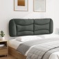 vidaXL Kopfteil-Kissen Dunkelgrau 160 cm Stoff vidaXL Kopfteil-Kissen Dunkelgrau 160 cm Stoff