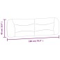 vidaXL Kopfteil-Kissen Blau 180 cm Stoff vidaXL Kopfteil-Kissen Blau 180 cm Stoff