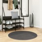 vidaXL Teppich IZA Kurzflor Skandi-Stil Anthrazit Ø 100 cm vidaXL Teppich IZA Kurzflor Skandi-Stil Anthrazit Ø 100 cm
