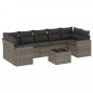 vidaXL 8-tlg. Garten-Sofagarnitur mit Kissen Grau Poly Rattan vidaXL 8-tlg. Garten-Sofagarnitur mit Kissen Grau Poly Rattan