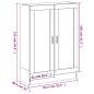 vidaXL Bücherschrank Braun Eichen-Optik 82,5x30,5x115 cm Holzwerkstoff vidaXL Bücherschrank Braun Eichen-Optik 82,5x30,5x115 cm Holzwerkstoff