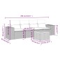 vidaXL 5-tlg. Garten-Sofagarnitur mit Kissen Beige Poly Rattan vidaXL 5-tlg. Garten-Sofagarnitur mit Kissen Beige Poly Rattan