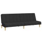 vidaXL Schlafsofa 2-Sitzer Schwarz Stoff vidaXL Schlafsofa 2-Sitzer Schwarz Stoff