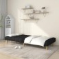 vidaXL Schlafsofa 2-Sitzer Schwarz Stoff vidaXL Schlafsofa 2-Sitzer Schwarz Stoff
