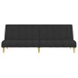 vidaXL Schlafsofa 2-Sitzer Schwarz Stoff vidaXL Schlafsofa 2-Sitzer Schwarz Stoff
